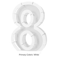 4 Pack Bulk Balloon Mosaic Number 8 Frame