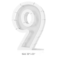 4 Pack Bulk Balloon Mosaic Number 9 Frame