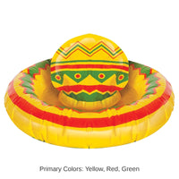 12 Pack Bulk Inflatable Sombrero