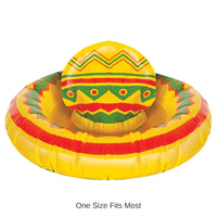 12 Pack Bulk Inflatable Sombrero
