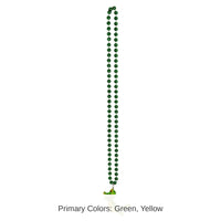 12 Pack Bulk Bead Necklace with Bobble Alligator Medallion