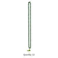 12 Pack Bulk Bead Necklace with Bobble Alligator Medallion