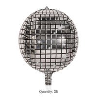 36 Pack Bulk Disco Ball Balloons
