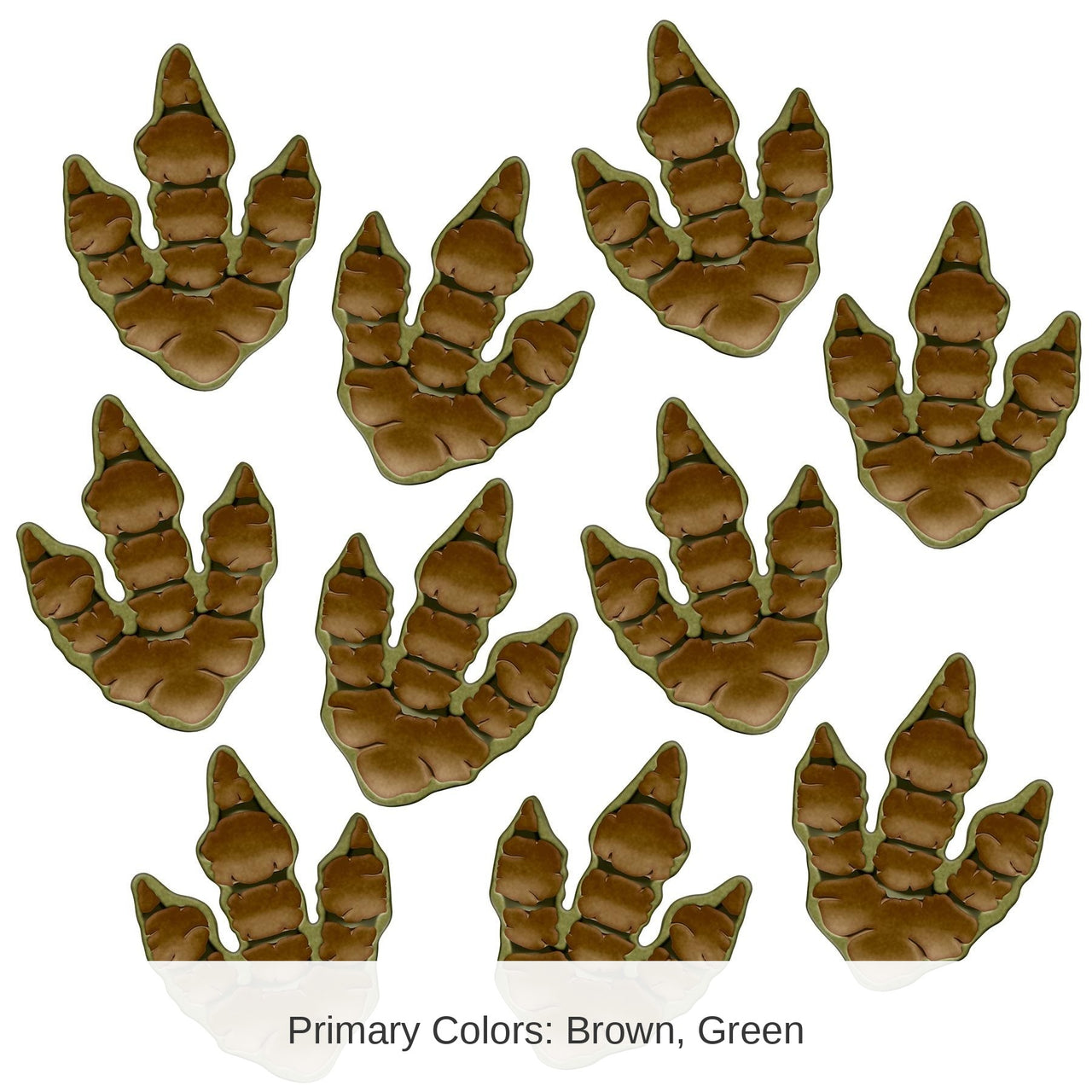 12 Pack Bulk Dinosaur Tracks Peel 'N Place Cling Sheets