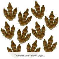 12 Pack Bulk Dinosaur Tracks Peel 'N Place Cling Sheets