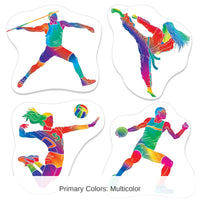 48 Pack Bulk Summer Sports Cutouts