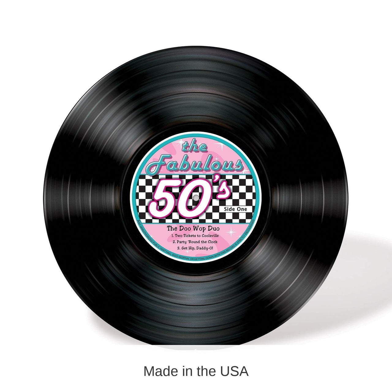 4 Pack Bulk Record Stand-Up Decoration