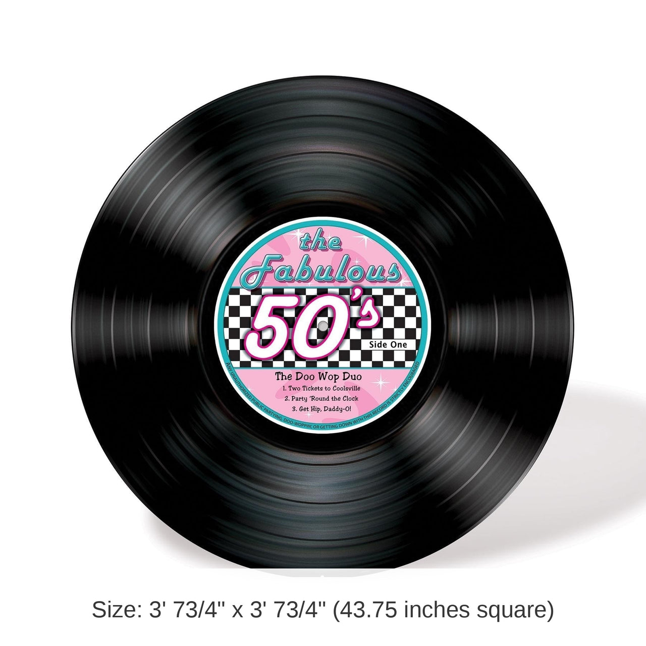 4 Pack Bulk Record Stand-Up Decoration
