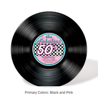 4 Pack Bulk Record Stand-Up Decoration
