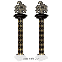 2 Pack Bulk Masquerade 3-D Tall Column Props