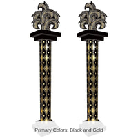 2 Pack Bulk Masquerade 3-D Tall Column Props