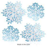 4 Pack Bulk Winter Wonderland Hanging Snowflakes