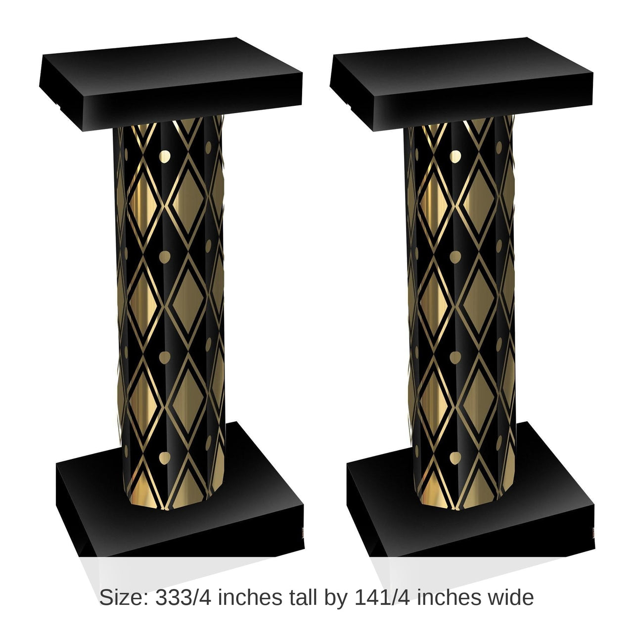 2 Pack Bulk Masquerade 3-D Short Column Props