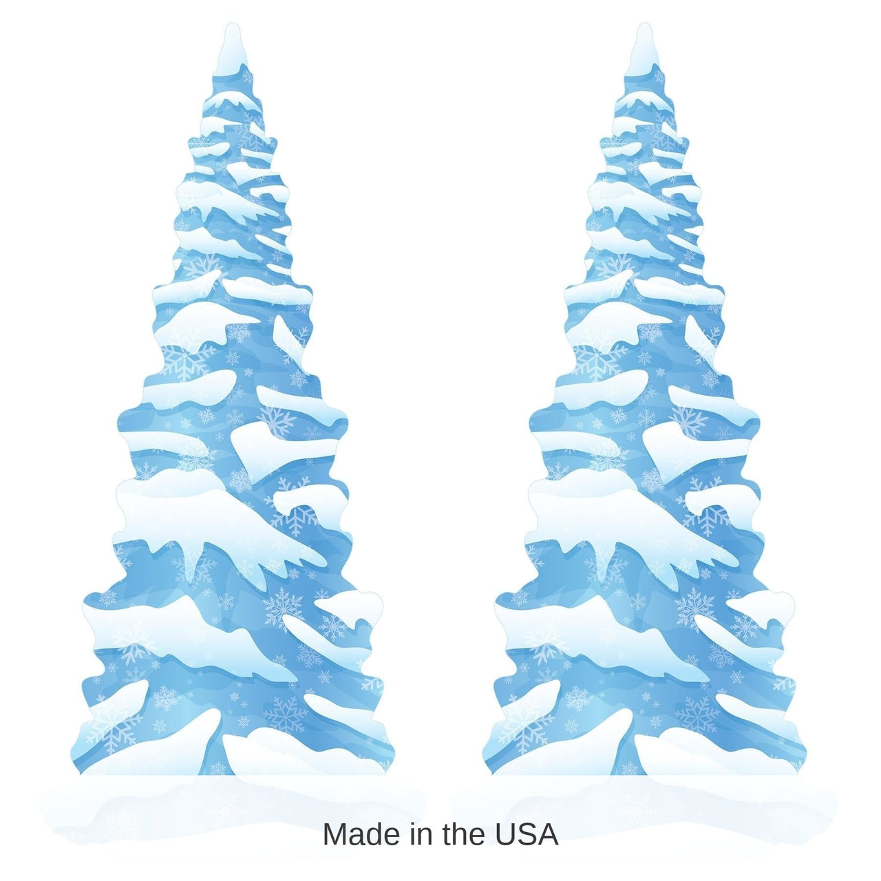 2 Pack Bulk Winter Wonderland Tree Stand-Up Decoration