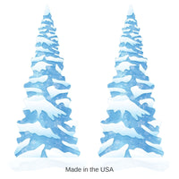 2 Pack Bulk Winter Wonderland Tree Stand-Up Decoration