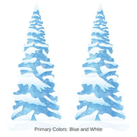 2 Pack Bulk Winter Wonderland Tree Stand-Up Decoration
