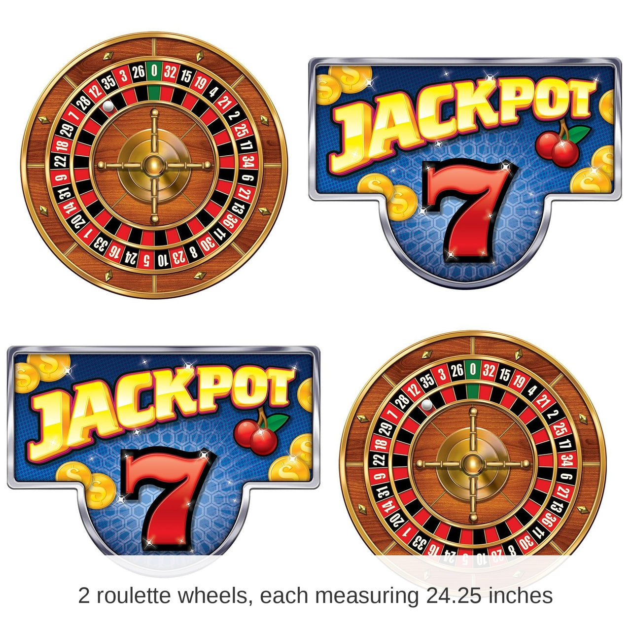 Casino Hang Roulette Wheels & Jackpot Signs