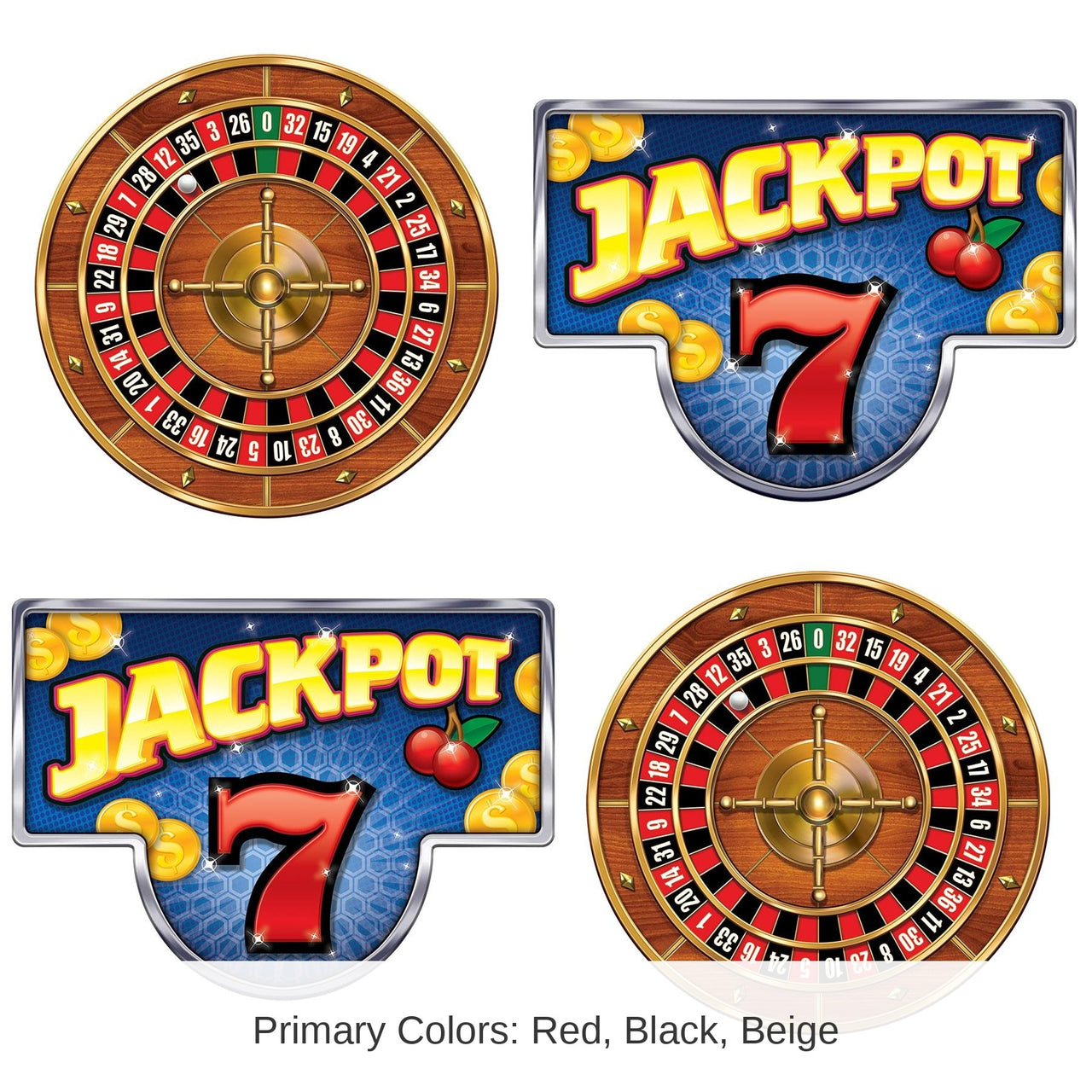 Casino Hang Roulette Wheels & Jackpot Signs