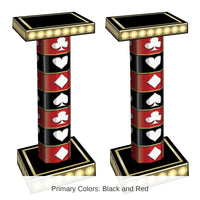 2 Pack Bulk Casino 3-D Short Column Props