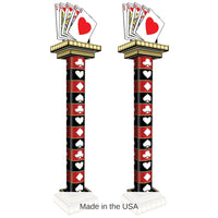 2 Pack Bulk Casino 3-D Tall Column Props