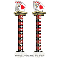 2 Pack Bulk Casino 3-D Tall Column Props