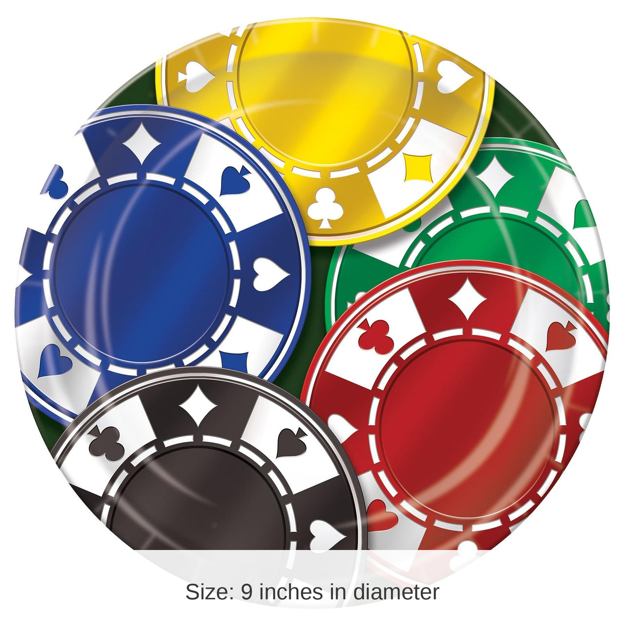 96 Pack Bulk Poker Chips Plates