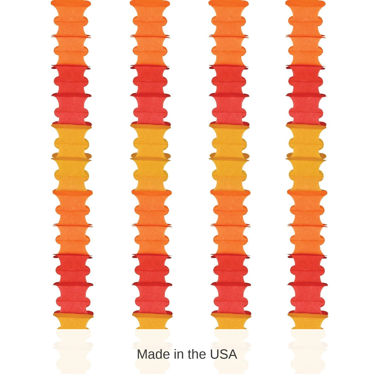 48 Pack Bulk Ceiling Drops golden-yellow, orange, red
