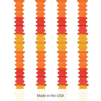 48 Pack Bulk Ceiling Drops golden-yellow, orange, red