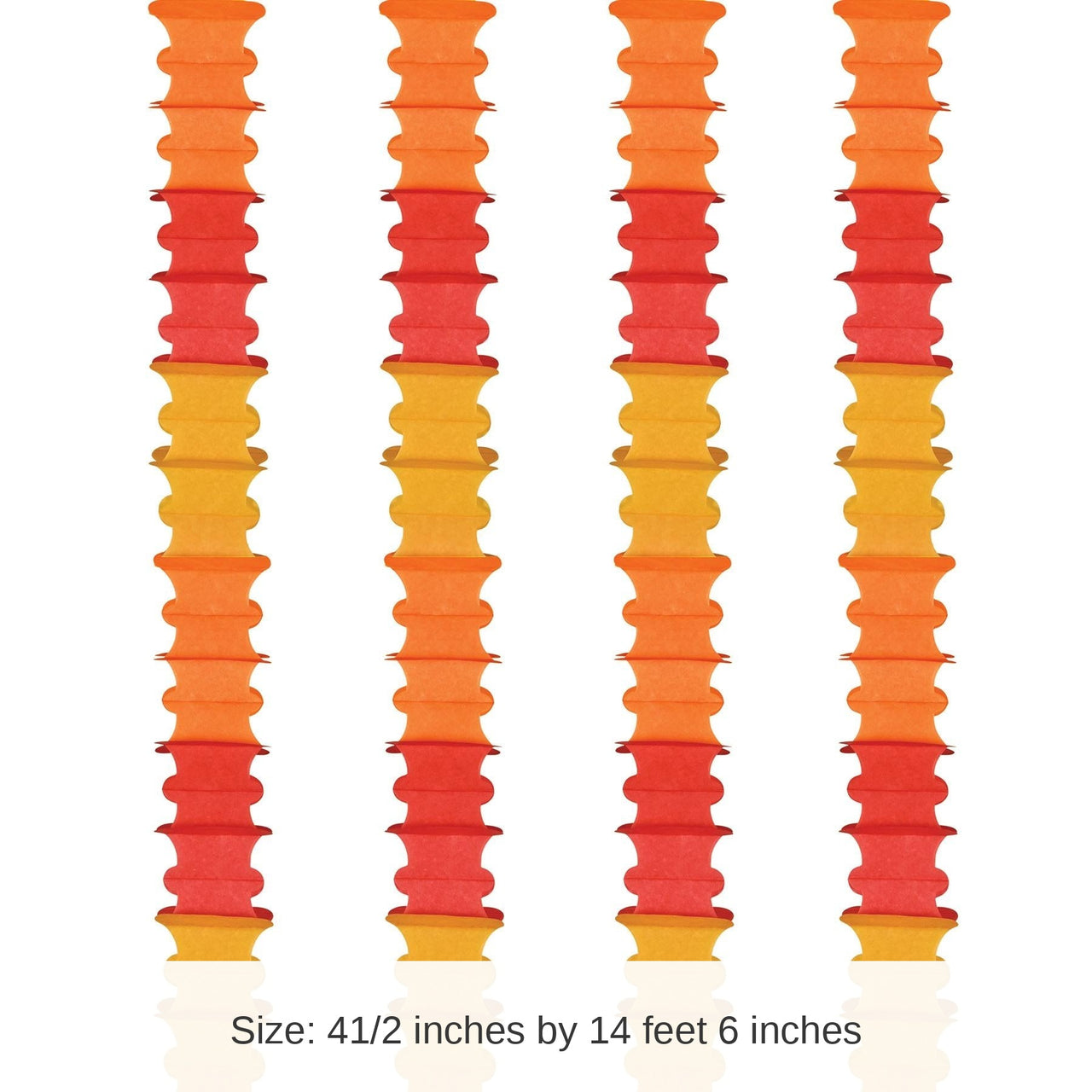 48 Pack Bulk Ceiling Drops golden-yellow, orange, red