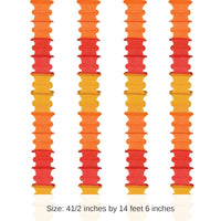 48 Pack Bulk Ceiling Drops golden-yellow, orange, red