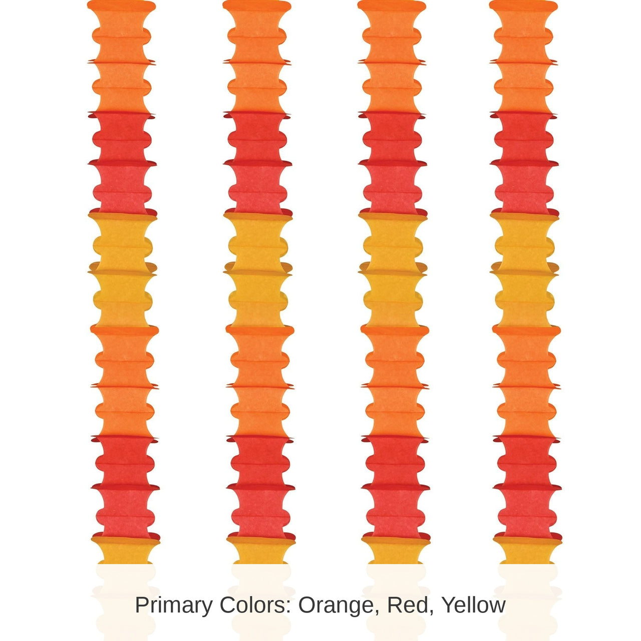 48 Pack Bulk Ceiling Drops golden-yellow, orange, red
