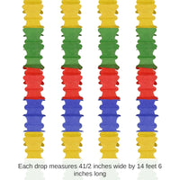 48 Pack Bulk Ceiling Drops green, red, blue, canary