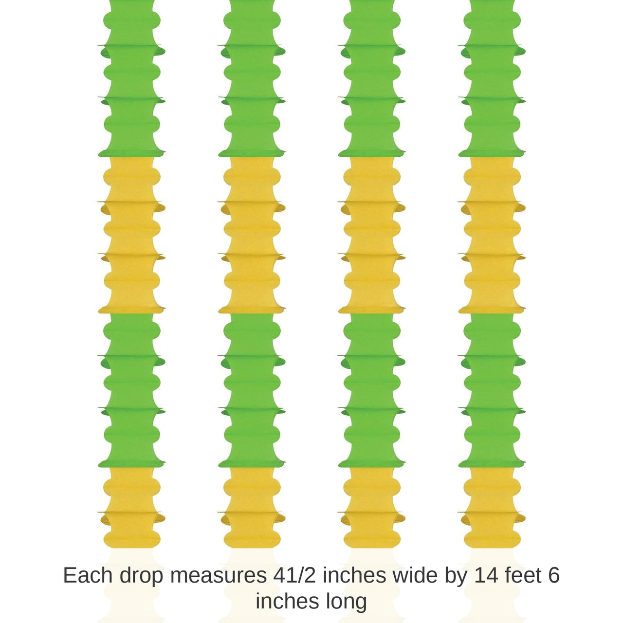 48 Pack Bulk Ceiling Drops light green/canary