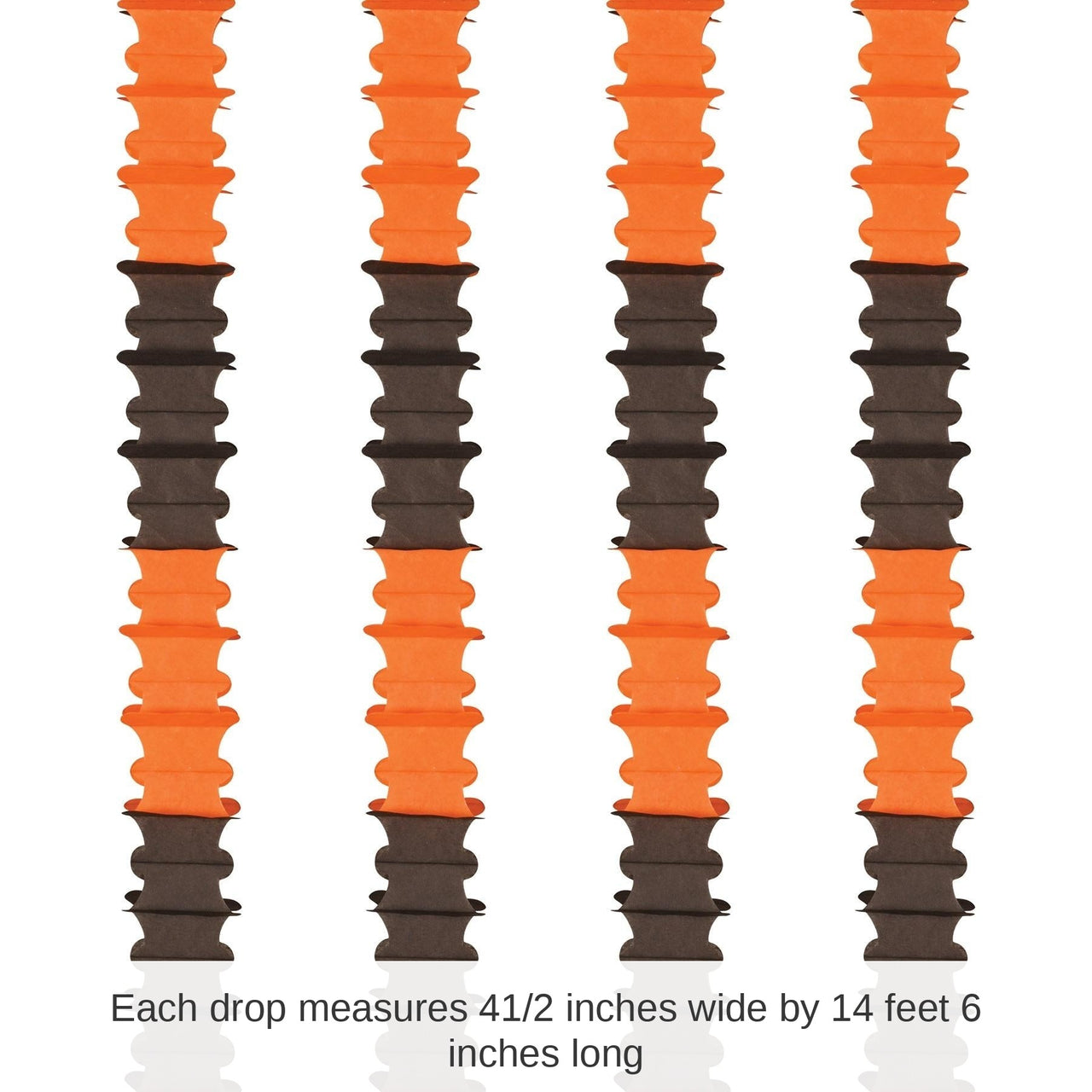 48 Pack Bulk Ceiling Drops orange/black