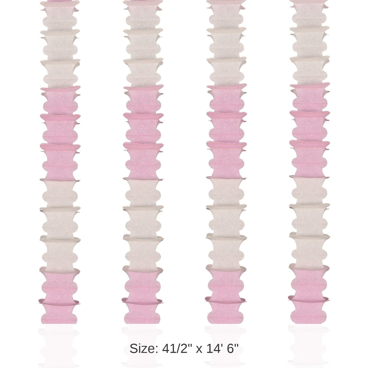 48 Pack Bulk Ceiling Drops pink/white