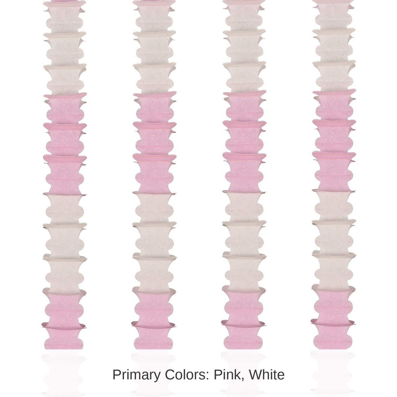 48 Pack Bulk Ceiling Drops pink/white