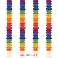 48 Pack Bulk Ceiling Drops rainbow