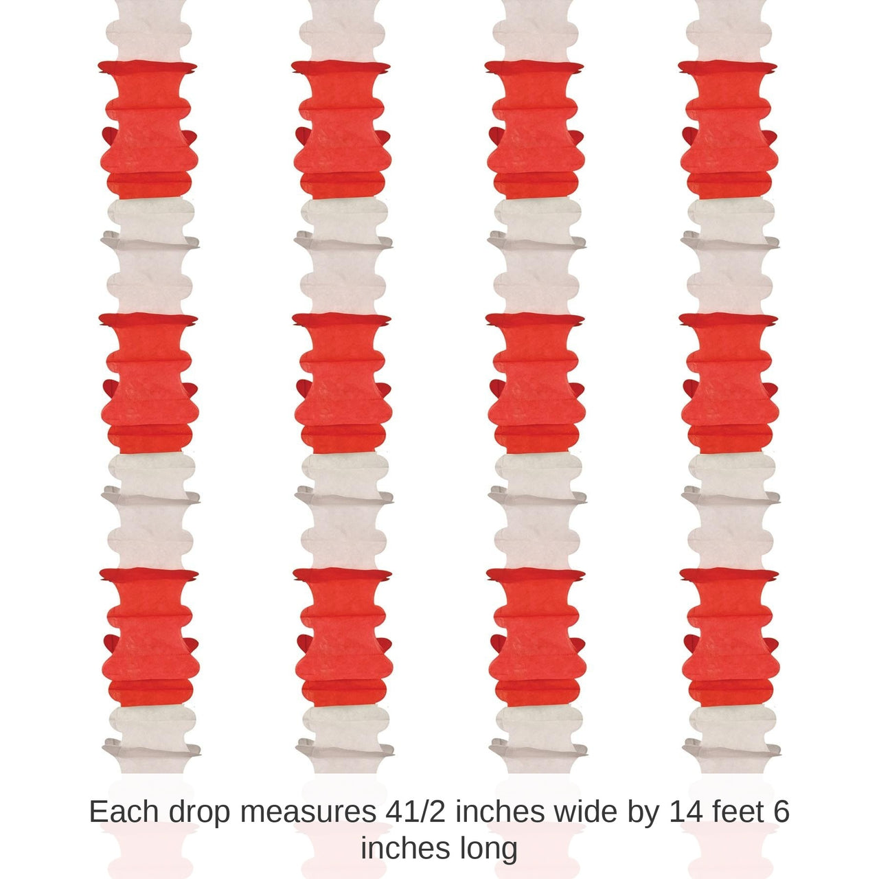 48 Pack Bulk Ceiling Drops red/white