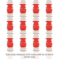 48 Pack Bulk Ceiling Drops red/white