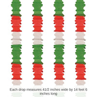 48 Pack Bulk Ceiling Drops red, white, green