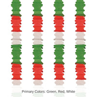 48 Pack Bulk Ceiling Drops red, white, green