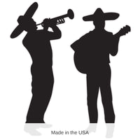 24 Pack Bulk Mariachi Band Silhouette Decorations