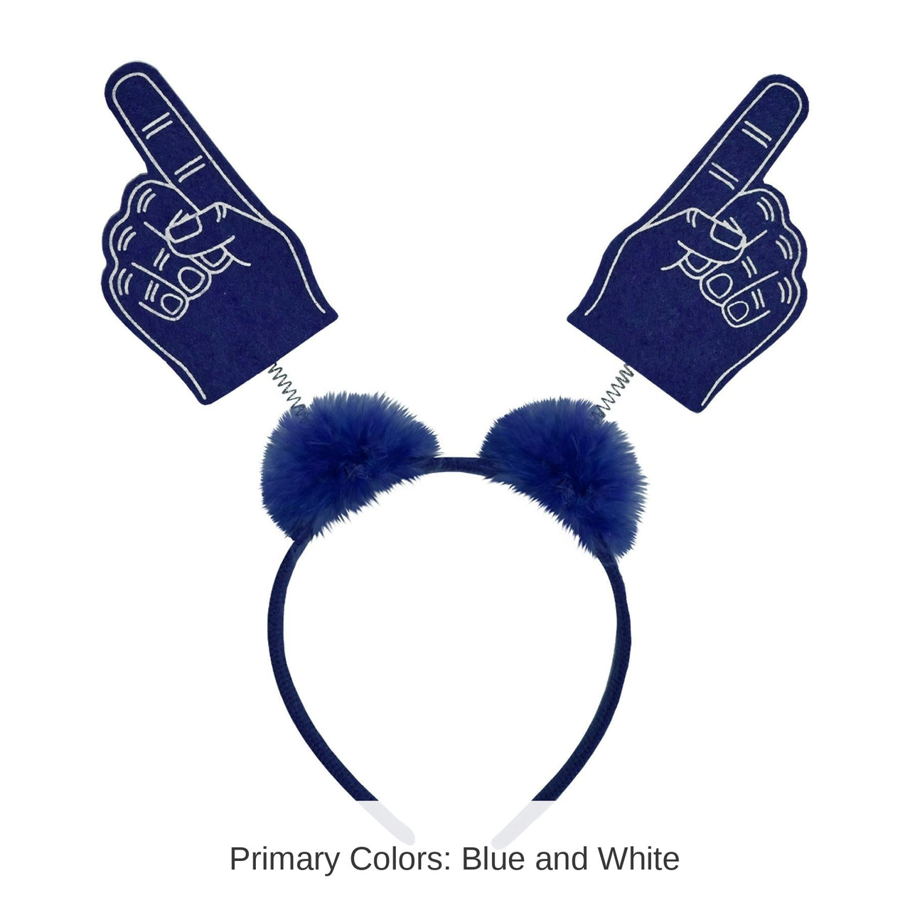 12 Pack Bulk #1 Hand Boppers with Marabou blue