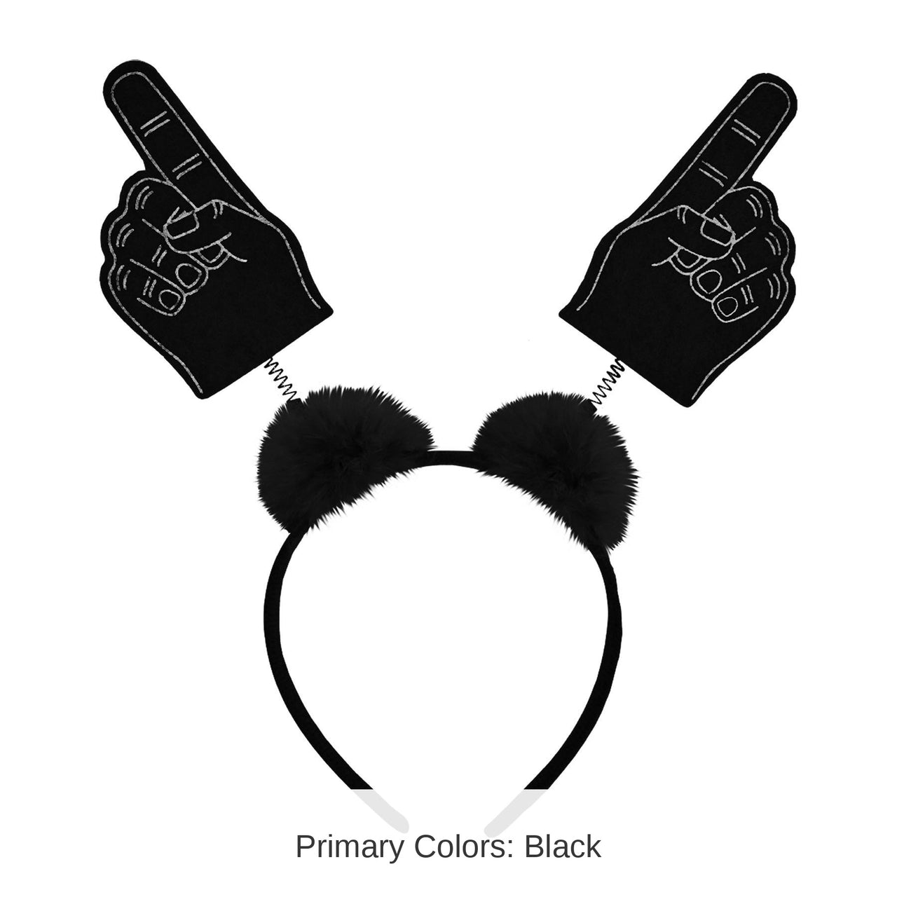 12 Pack Bulk #1 Hand Boppers with Marabou black