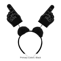 12 Pack Bulk #1 Hand Boppers with Marabou black