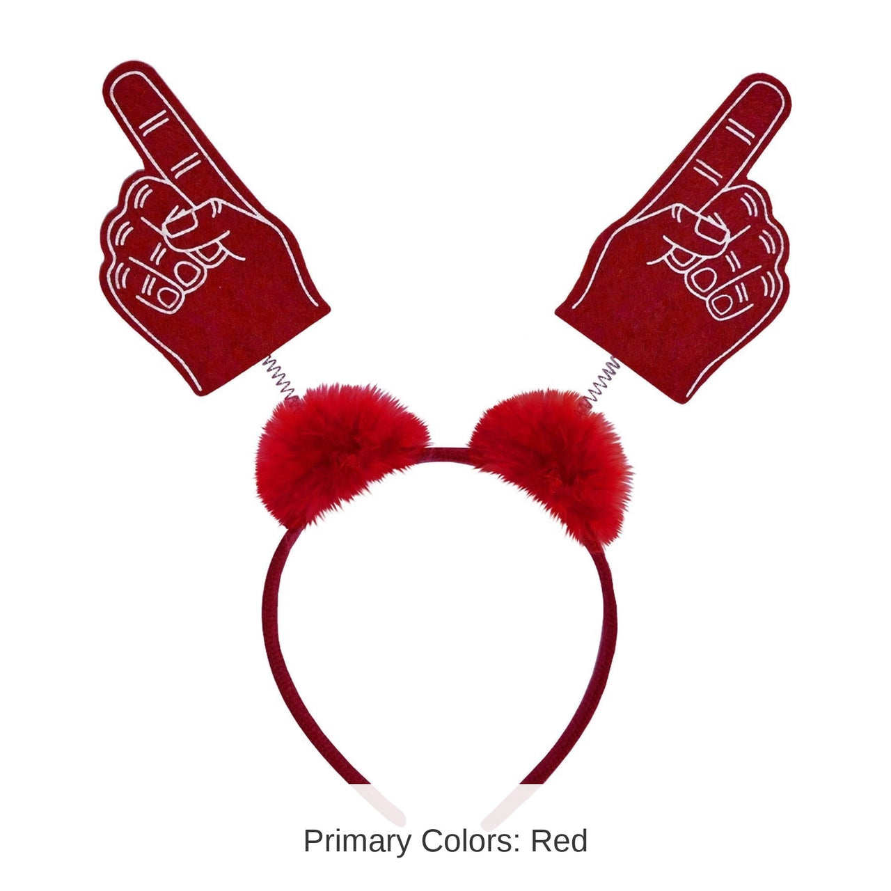 12 Pack Bulk #1 Hand Boppers with Marabou red