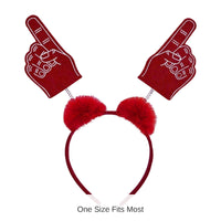 12 Pack Bulk #1 Hand Boppers with Marabou red