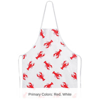 6 Pack Bulk Crawfish Fabric Novelty Apron