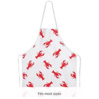 6 Pack Bulk Crawfish Fabric Novelty Apron