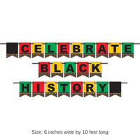 12 Pack Bulk Celebrate Black History Month Streamer